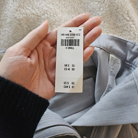 Abercrombie & Fitch Sloane Tailored Trouser Shorts Gray XS NWT - Picture 6 of 6